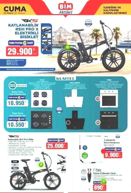 BİM AKTÜEL 22 MAYIS 2026 CUMA KATALOĞU